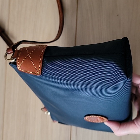 Dooney & Bourke Navy Nylon pouchette crossbody bag - Picture 7 of 16